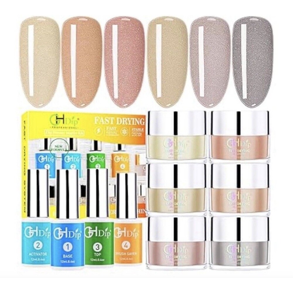 GH Dip Professional Dip Powder Starter Kit G643 Fast Drying System 10pc Set NEW